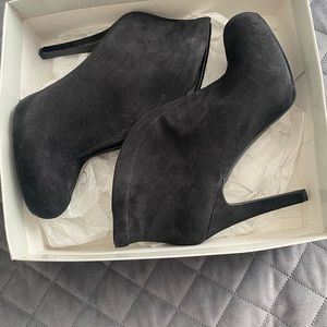 Black Suede Ankle Boot